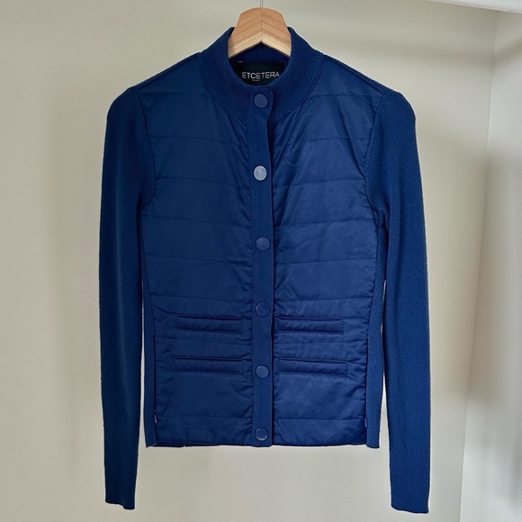 Etcetera Vintage women’s jacket XS blue cashmere blend - Picture 1 of 6
